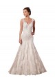 Open Back Mermaid Tulle Wedding Dress with Lace Bodice Brisbane