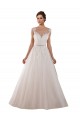 Illusion Sweetheart Neck Ball Gown Tulle Wedding Dress with Lace Bodice Brisbane