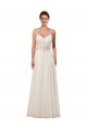 Sweetheart A-Line Chiffon Wedding Dress with Beaded Shoulder Straps Brisbane