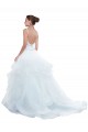 Spaghetti Straps Ball Gown Beach Wedding Dress with Lace Bodice Brisbane