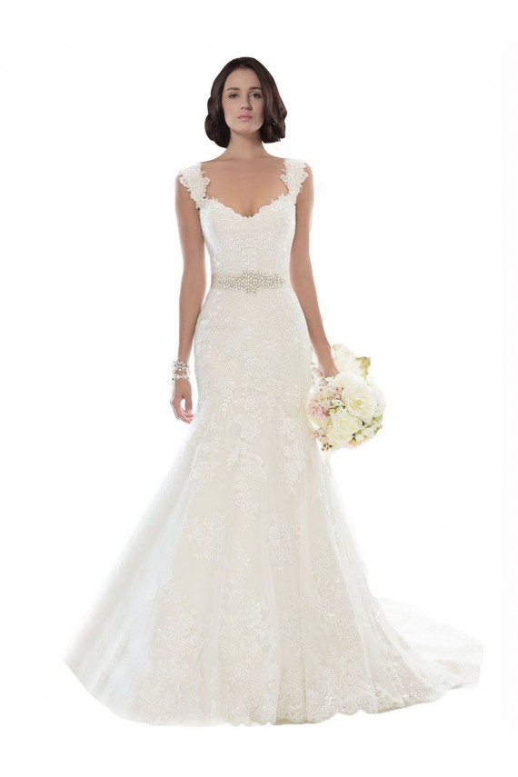 Off the Shoulder Mermaid Lace Beach Wedding Dress with Beaded Belt Brisbane