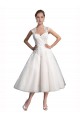A-Line Short Tea Length Sweetheart Tulle Lace Beach Wedding Dress Brisbane