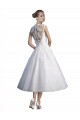 A-Line Short Tea Length Sweetheart Tulle Lace Beach Wedding Dress Brisbane