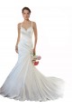 Sweetheart Mermaid Satin Beach Wedding Dress with Illusion Lace Back Brisbane