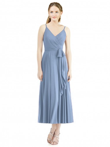 Short Tea Length Chiffon Bridesmaid Dress Brisbane