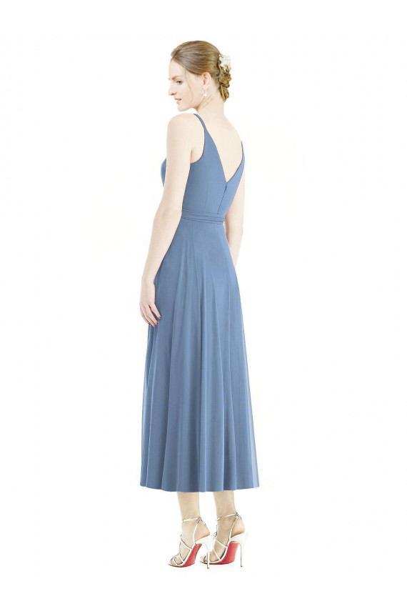 Short Tea Length Chiffon Bridesmaid Dress Brisbane