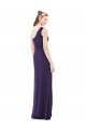 Draped One Shoulder Full Length Chiffon Bridesmaid Dress Brisbane