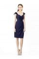 Cocktail Length Short Cap Sleeves Chiffon Bridesmaid Dress Brisbane