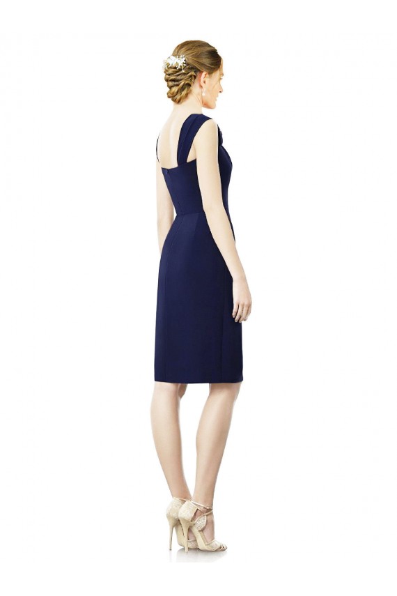 Cocktail Length Short Cap Sleeves Chiffon Bridesmaid Dress Brisbane