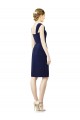 Cocktail Length Short Cap Sleeves Chiffon Bridesmaid Dress Brisbane