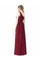 One Shoulder Full Length Long Chiffon Bridesmaid Dress. Brisbane