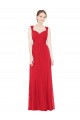 Full-Length Long Chiffon Bridesmaid Dress with Side Front Slit Brisbane