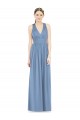 Sleeveless Cross Strap Back Chiffon Bridesmaid Dress Brisbane
