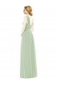 Sleeveless Chiffon Long Bridesmaid Dress with Shoulder Straps Brisbane
