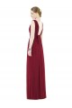 Low Square Back Sleeveless Shirred Skirt Bridesmaid Dress Brisbane