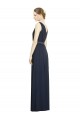 Full-Length V-Neck Lux Chiffon Bridesmaid Dress with V-Back Brisbane