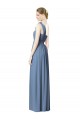 Flower Shoulder Draped One Shoulder Chiffon Bridesmaid Dress Brisbane
