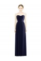Low Back Draped Strapless Chiffon Formal Bridesmaid Dress  Brisbane