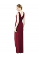 Draped Sleeveless Long Chiffon V-Neck Bridesmaid Dress Brisbane