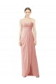 Strapless Sweetheart Long Chiffon Wrap Bridesmaid Dress Brisbane