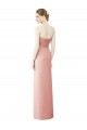 Strapless Sweetheart Long Chiffon Wrap Bridesmaid Dress Brisbane