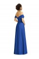Off the Shoulder Draped Chiffon Maxi Bridesmaid Dress Brisbane