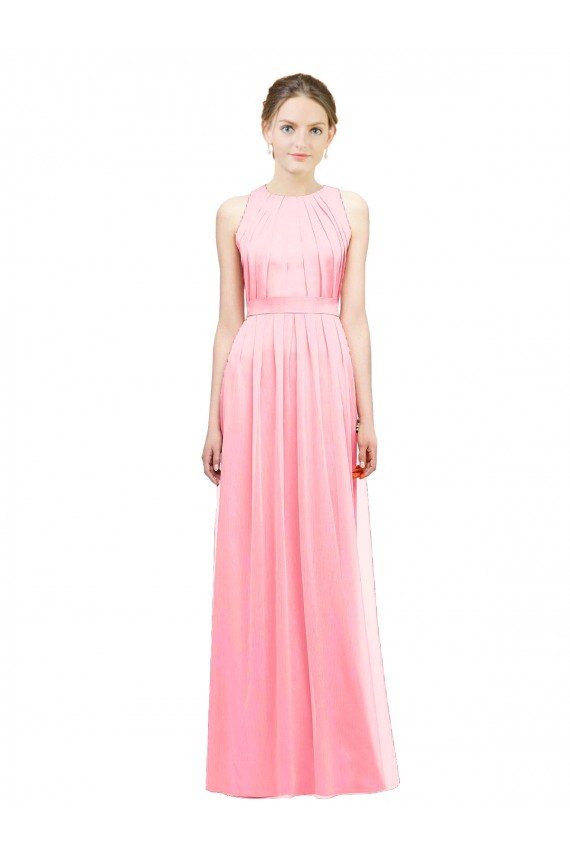 Sleek Halter Neck Chiffon Bridesmaid Dress  Brisbane