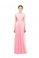 Sleek Halter Neck Chiffon Bridesmaid Dress  Brisbane