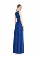 Draped Keyhole Long Chiffon Bridesmaid Dress Brisbane