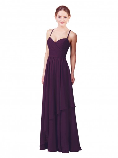 Roman Style Luxe Chiffon Bridesmaid Dress Brisbane