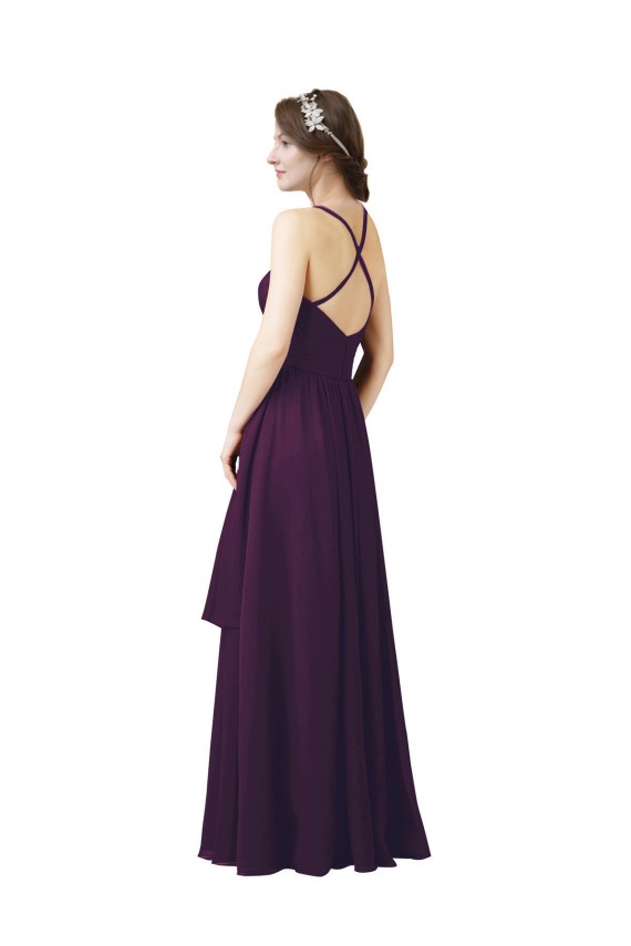 Roman Style Luxe Chiffon Bridesmaid Dress Brisbane