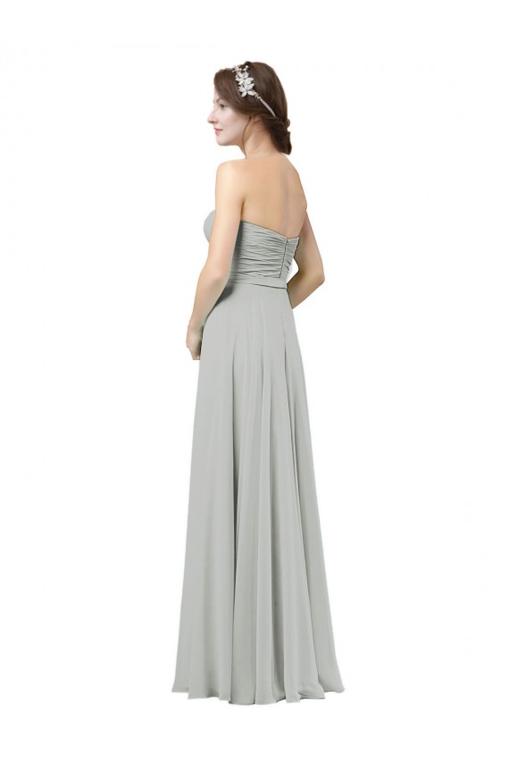 Delicately Draped Chiffon Bridesmaid Dress Brisbane