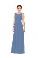 Luxe Chiffon Bridesmaid Dress with Illusion and Sweetheart Neckline Brisbane