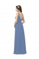 Draped V-Neck Luxe Chiffon Bridesmaid Dress Brisbane