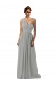 Ruffled One Shoulder Floor Length Long Chiffon Bridesmaid Dress Brisbane