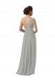 Ruffled One Shoulder Floor Length Long Chiffon Bridesmaid Dress Brisbane