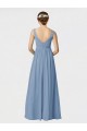 Long Chiffon Bridesmaid Dress with Sweetheart Neckline and Wide Straps Brisbane