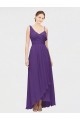 One Shoulder High Low Chiffon Bridesmaid Dress with Wrap Waist Brisbane