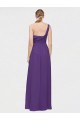 One Shoulder High Low Chiffon Bridesmaid Dress with Wrap Waist Brisbane