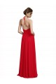 V-Neck Spaghetti Halter Strap Chiffon Bridesmaid Dress Brisbane