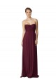 Floor Length Chiffon Bridesmaid Dress with Sweetheart Neckline Brisbane