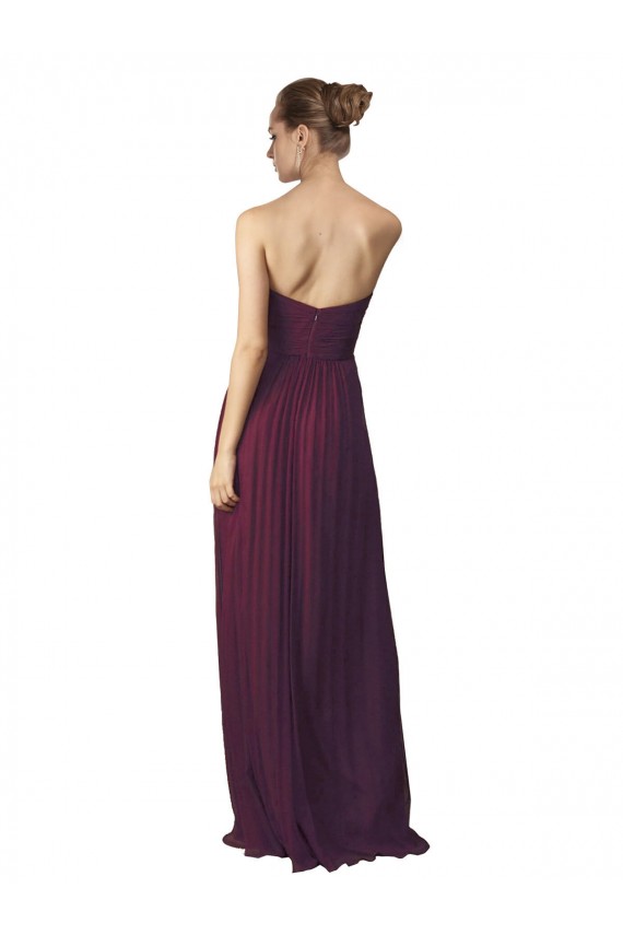 Floor Length Chiffon Bridesmaid Dress with Sweetheart Neckline Brisbane