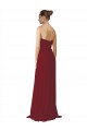 Hand-Ruched Sweetheart Long Chiffon Bridesmaid Dress Brisbane