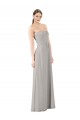 Twisted Strapless Sweetheart Neckline Long Chiffon Bridesmaid Dress Brisbane