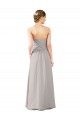 Twisted Strapless Sweetheart Neckline Long Chiffon Bridesmaid Dress Brisbane