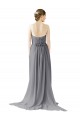 Long Chiffon Bridesmaid Dress with Sweetheart Neckline and Flowing Back Brisbane
