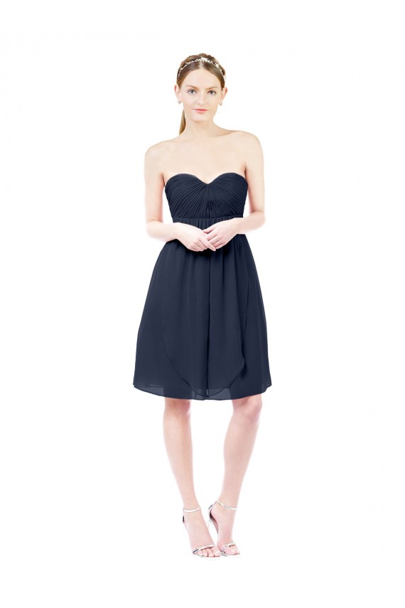 Sweetheart Cocktail Knee Length Chiffon Cocktail Bridesmaid Dress Open Back Brisbane