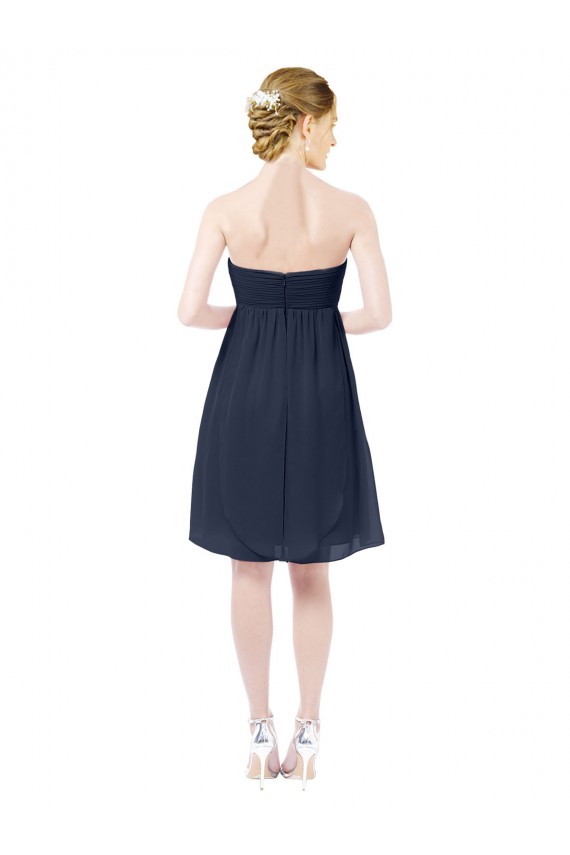 Sweetheart Cocktail Knee Length Chiffon Cocktail Bridesmaid Dress Open Back Brisbane