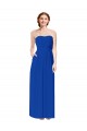 Strapless Sweetheart Keyhole Back Long Chiffon Bridesmaid Dress Brisbane