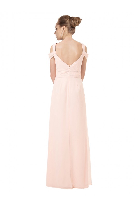 Chiffon Sweetheart Bridesmaid Dress with An Illusion Overlay Brisbane